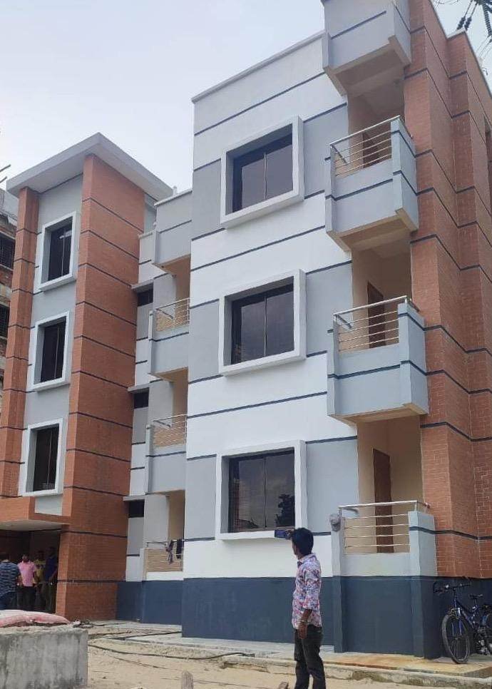 Completed three-storey building